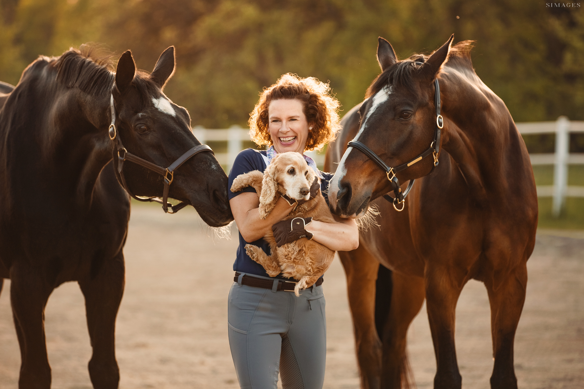 Claudia mit Schlumpfi, Riga und Mickey